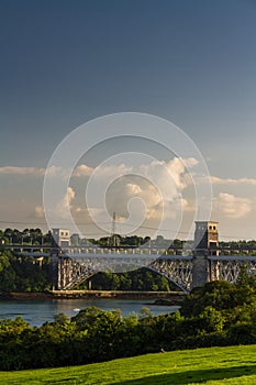 Britannia Bridge, connecting Snowdonia and Anglesey